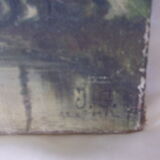 Oil on canvas signed J.G