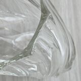 vase en verre épais torsadé.
