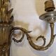 Golden bronze wall light
