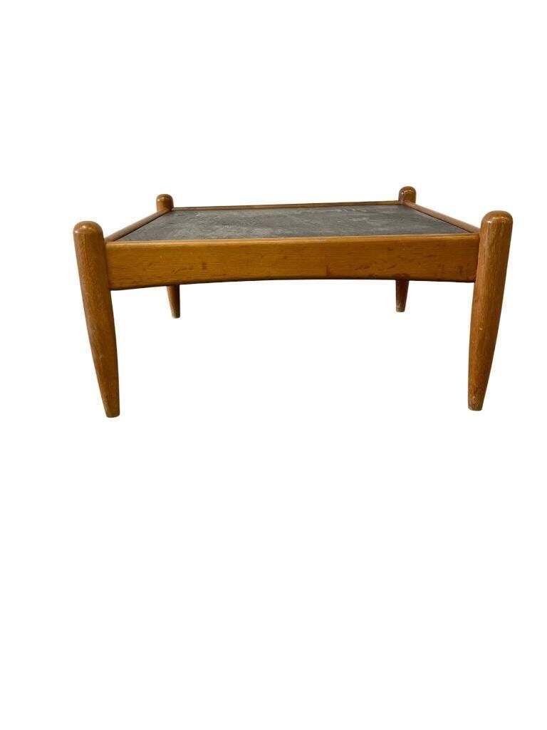 Vintage brutalist coffee table / Eric Merthen coffee table