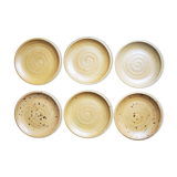 6 plates dessert in sandstone