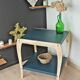 Art Deco trolley 50s wood and petrol blue