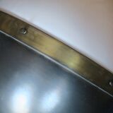 Large Hicks bronze and glass ball pendant light, USA