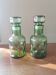Paire de carafes en verre vert, années 70