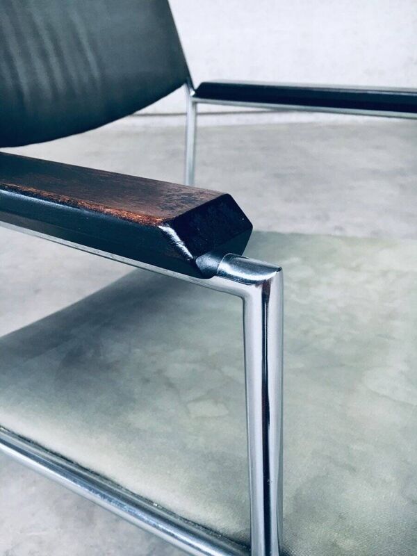 Mid-Century Modern Armchair by Gijs Van Der Sluis, Netherlands, 1960s