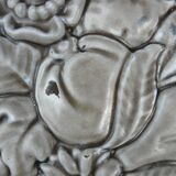 Art Deco period grey enamelled cast iron trivet
