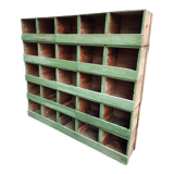 Wooden workshop shelf