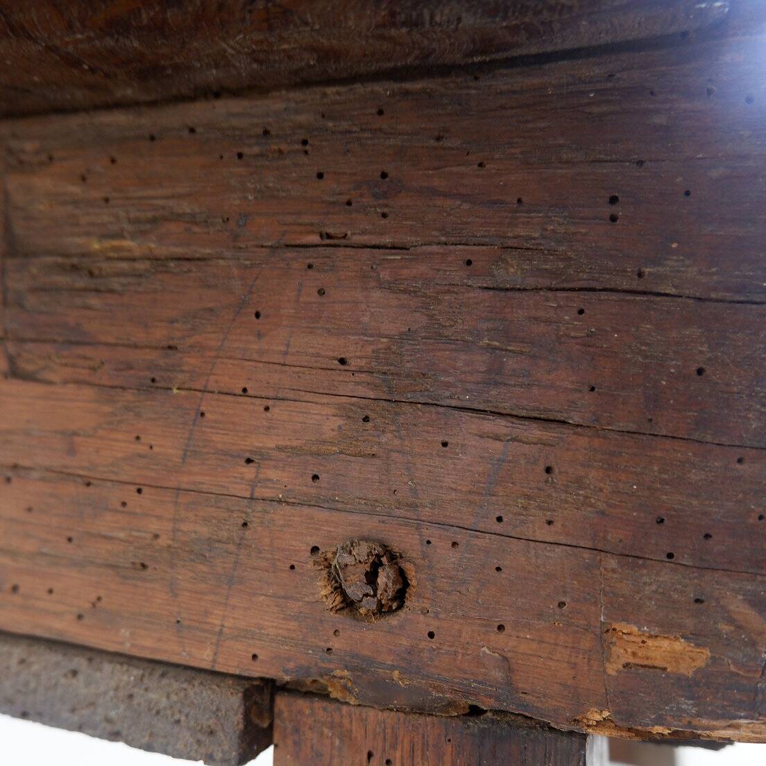 18th century Spanish solid oak console