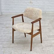 1960s, Danish design by Erik Kirkegaard, model 43, genuine sheepskin.