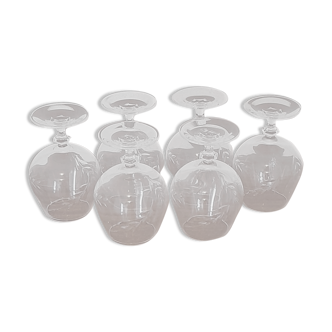 Crystal cognac glasses
