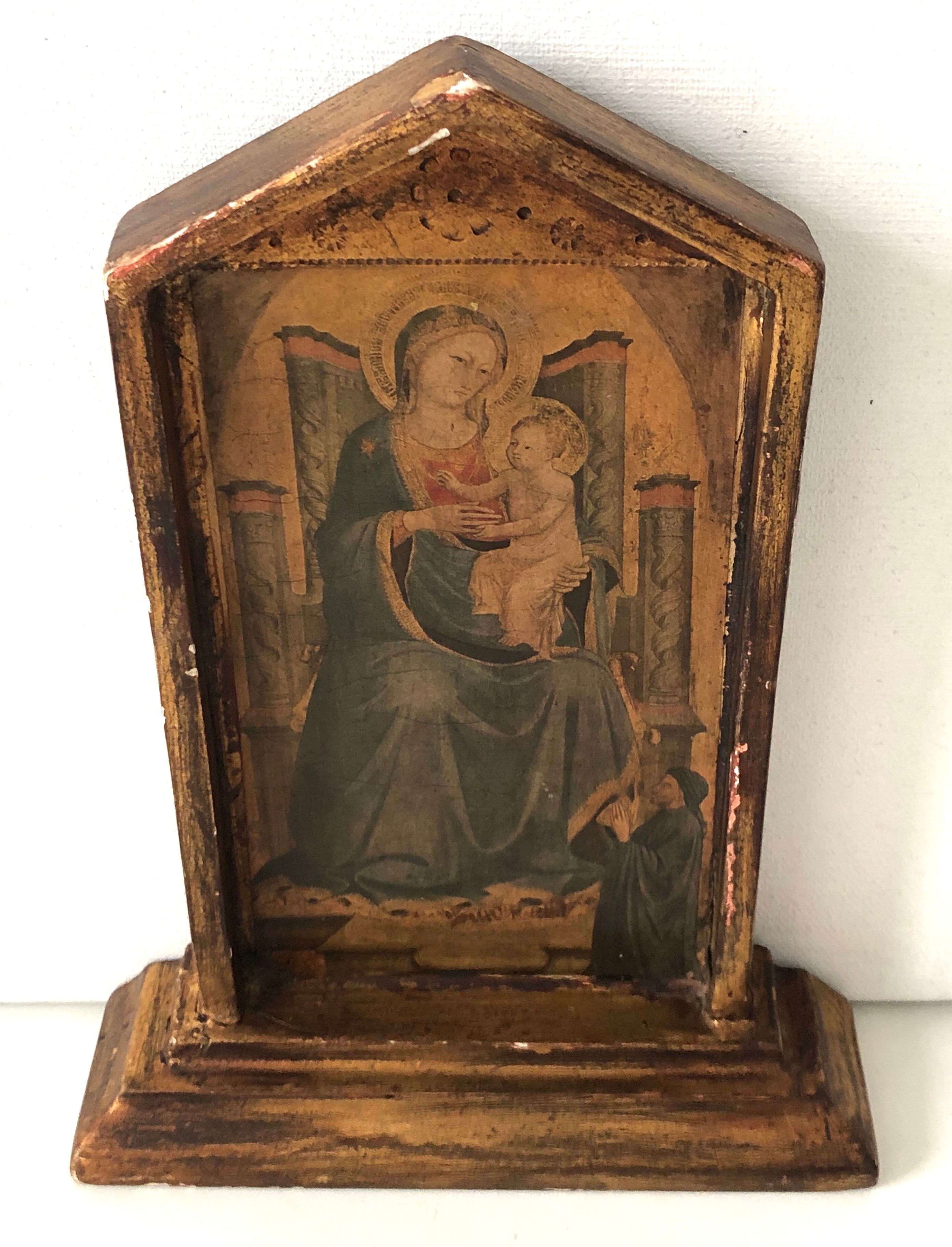 Italian icon in wood