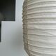 Suspension in rattan and natural japanese linen lantern shape h70 d50