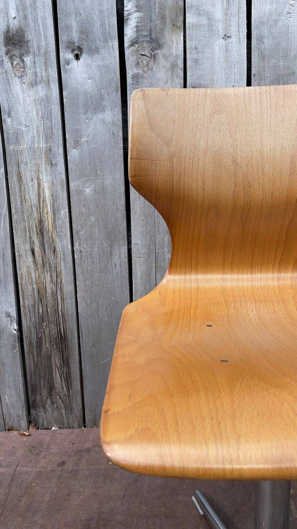 Vintage adjustable Pagholz workshop chair – 1970s industrial design