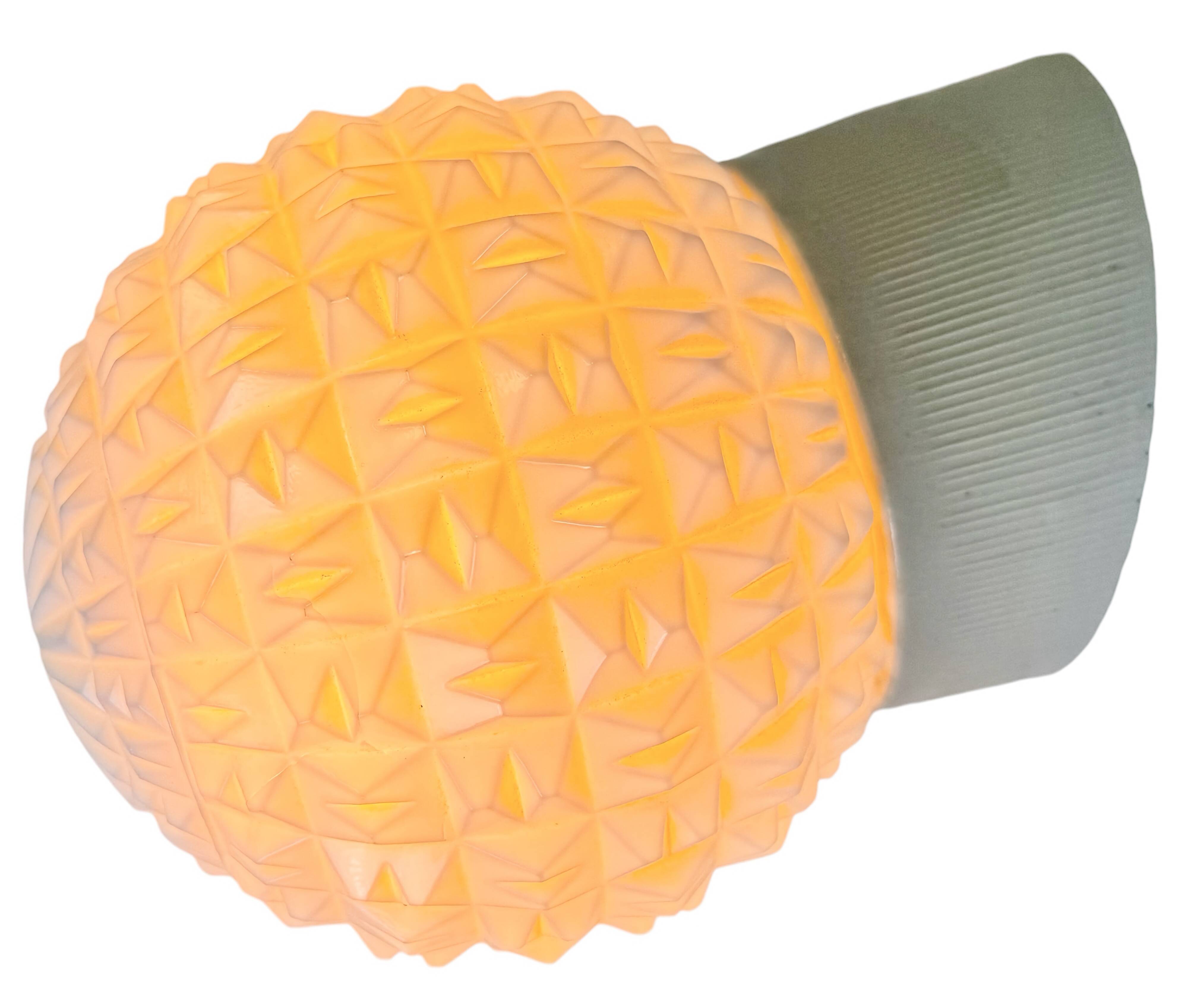 Vintage White Porcelain Wall Light, 1970s