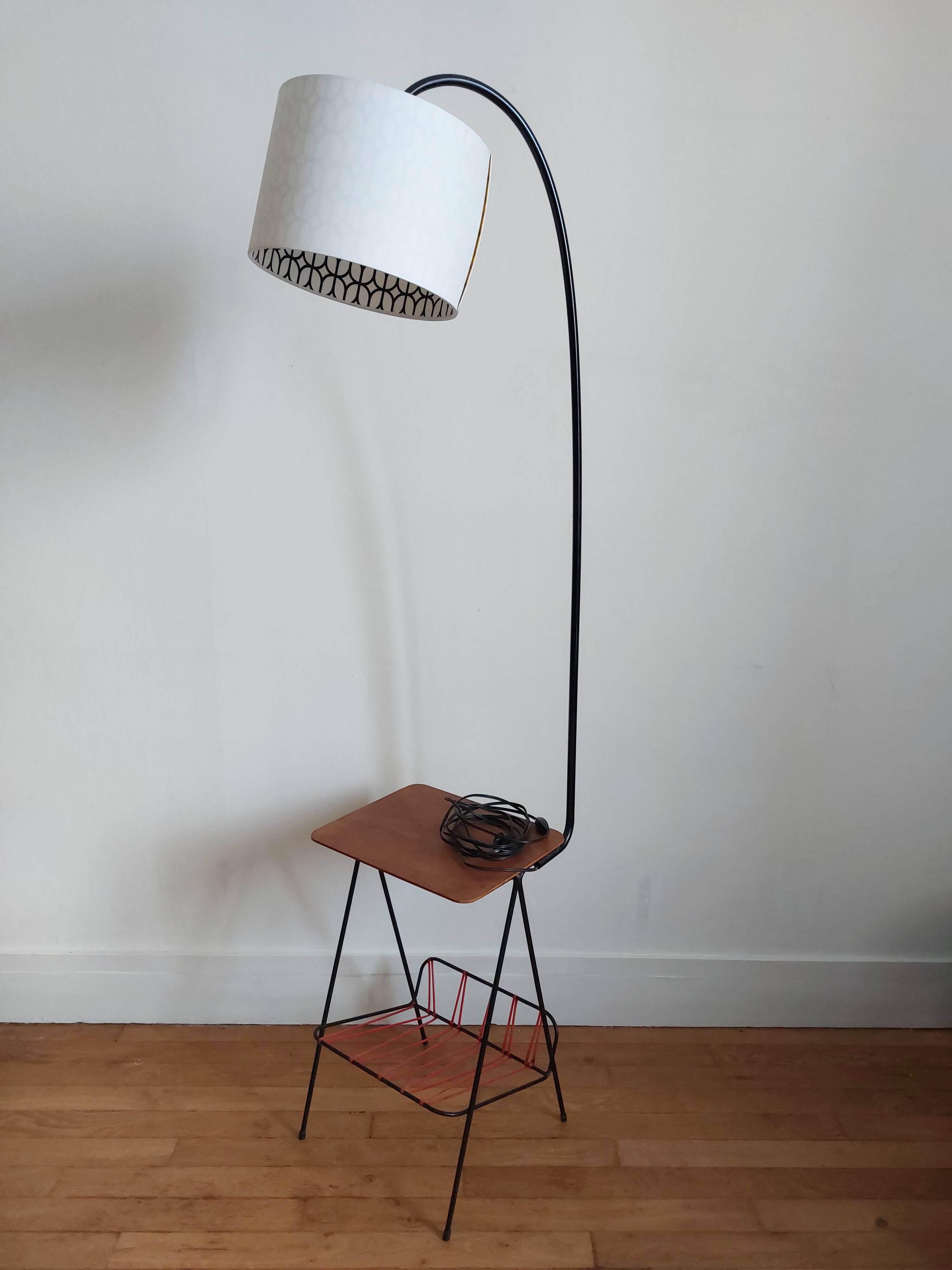 Vintage magazine lamp