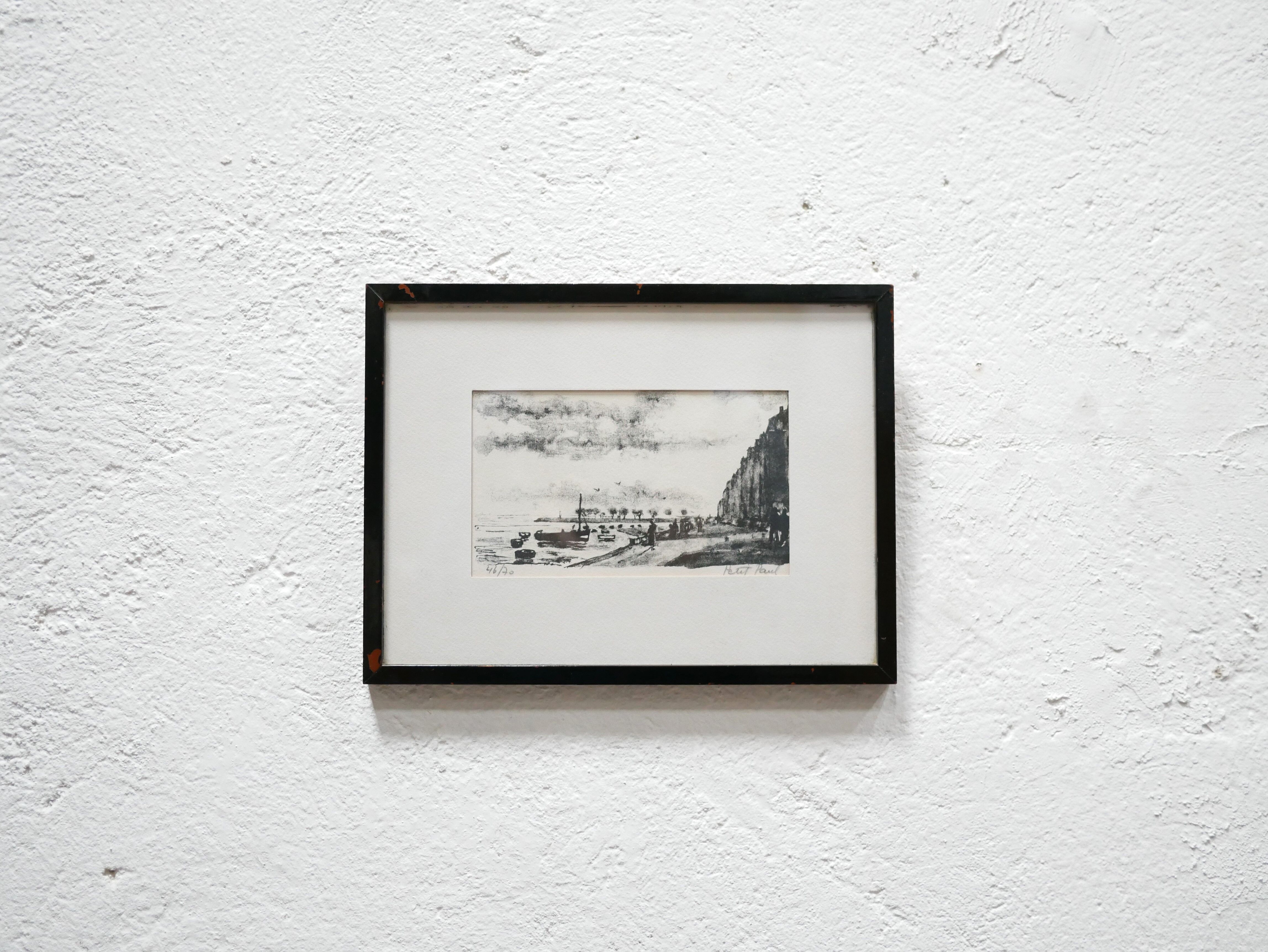 Lithographie signée Paul Petit
