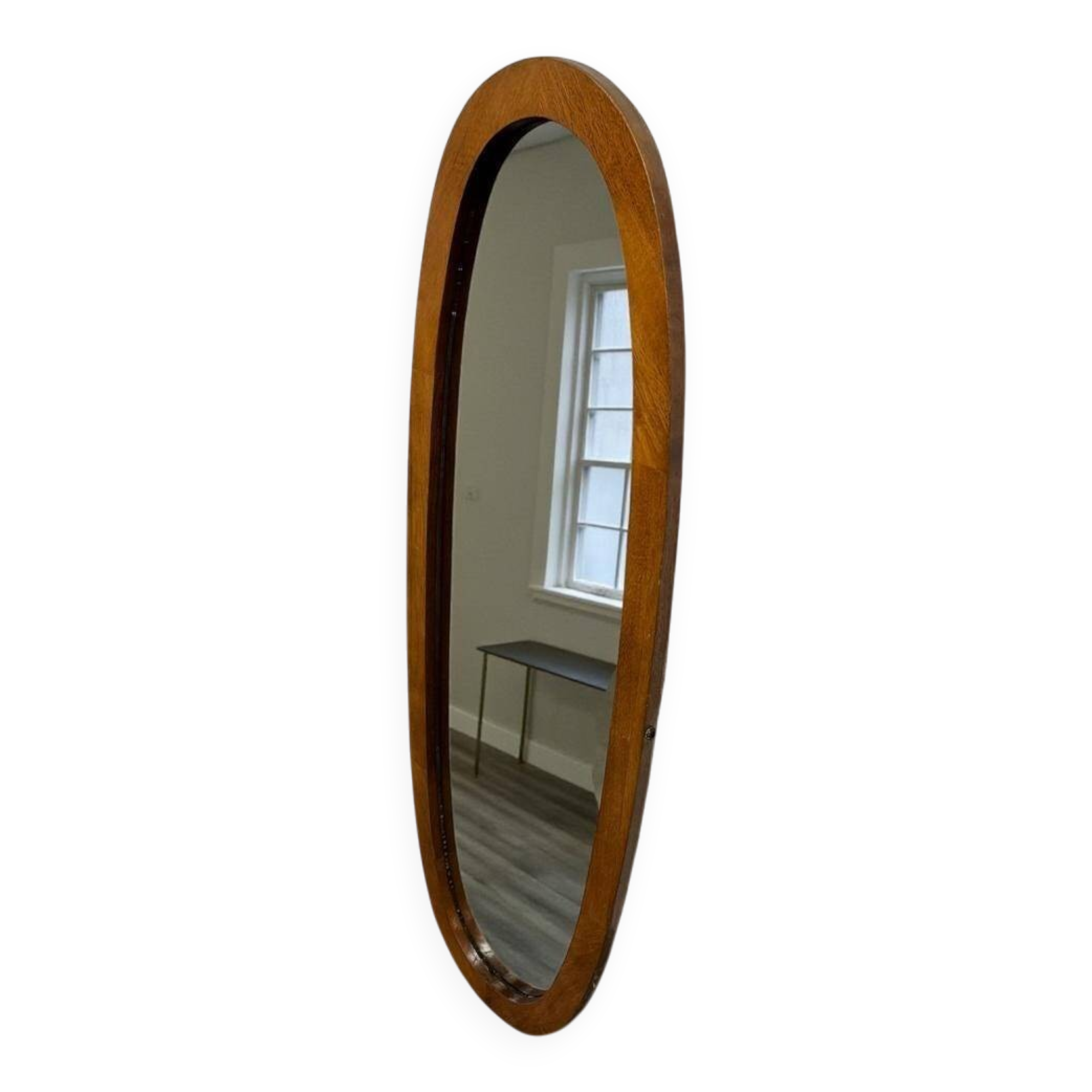 XL vintage mirror with a wooden frame