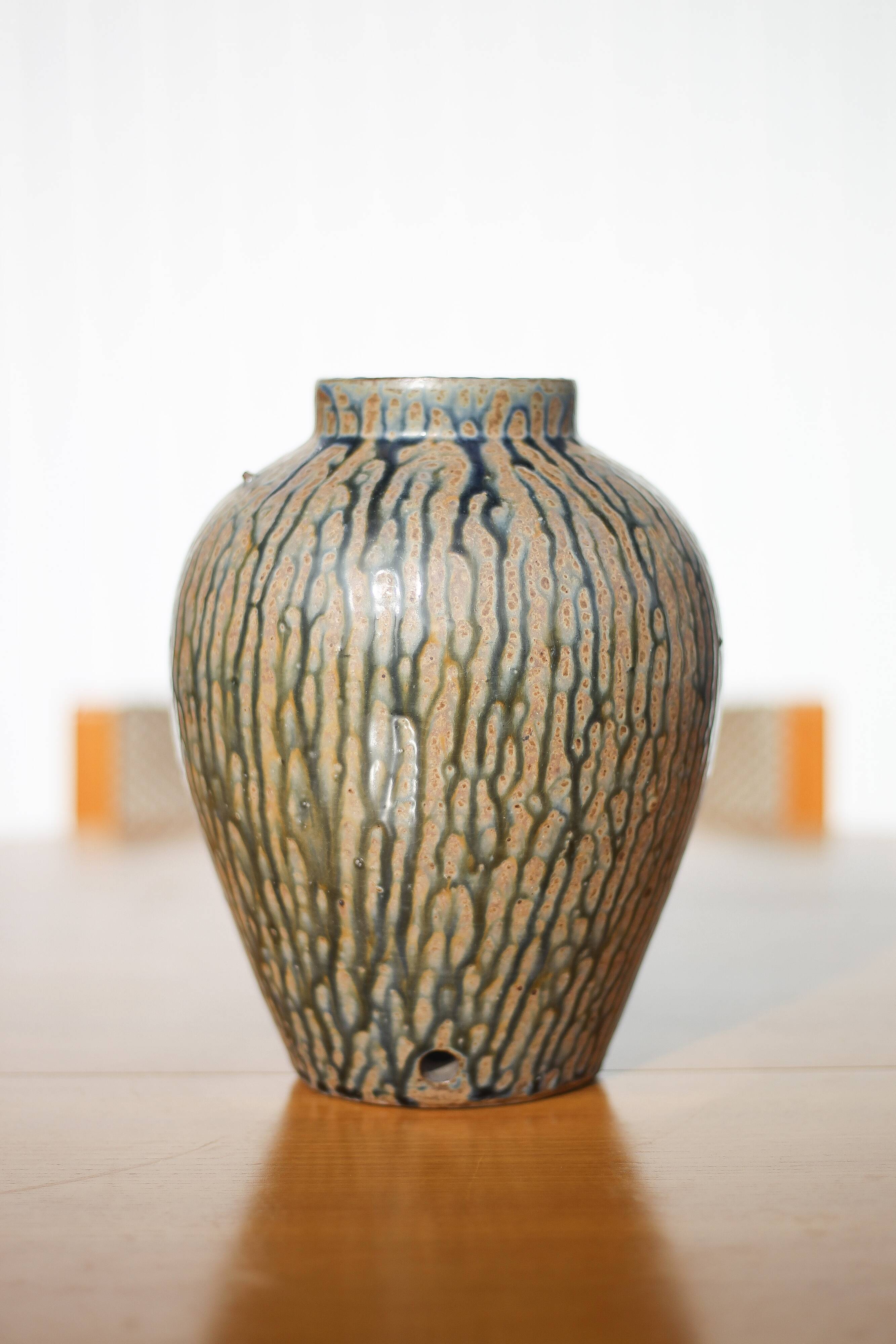 Glazed stoneware vase, decorative vase, lamp vase, flower pot