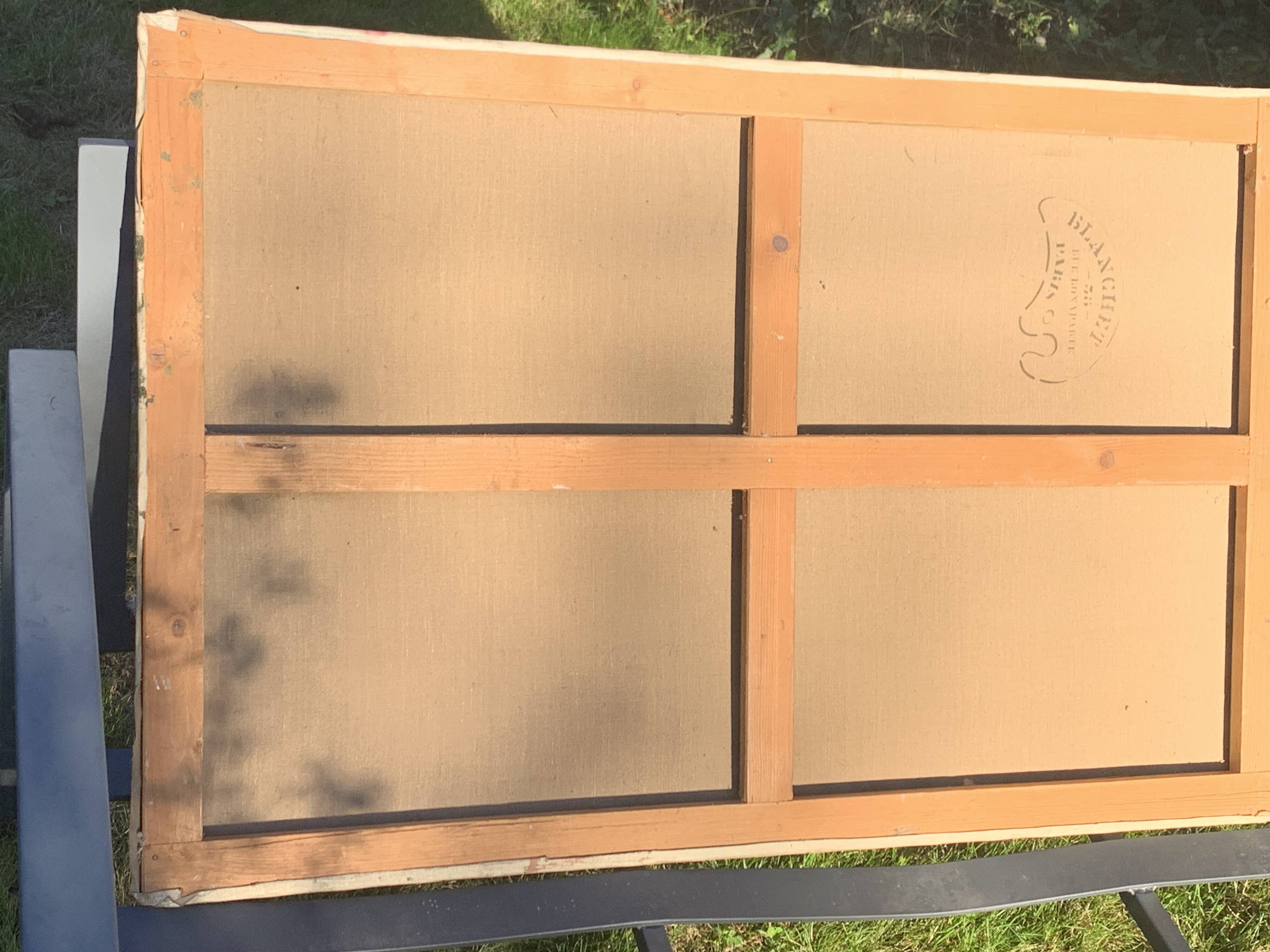 Large painting of shells, cabinet of curiosities, sign, vintage