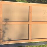 Large painting of shells, cabinet of curiosities, sign, vintage