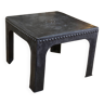 Riveted metal coffee table