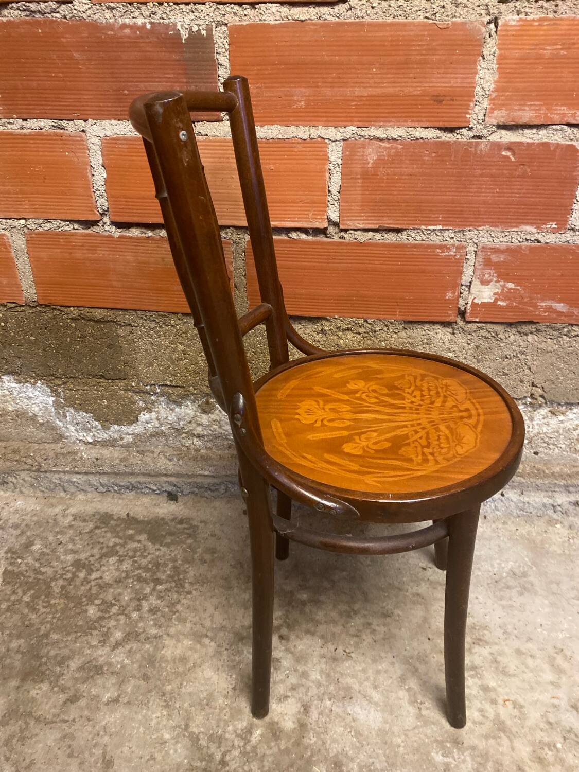 Bistro chair thonet mudson j. & j. kohn bentwood curved wood 1930 ra