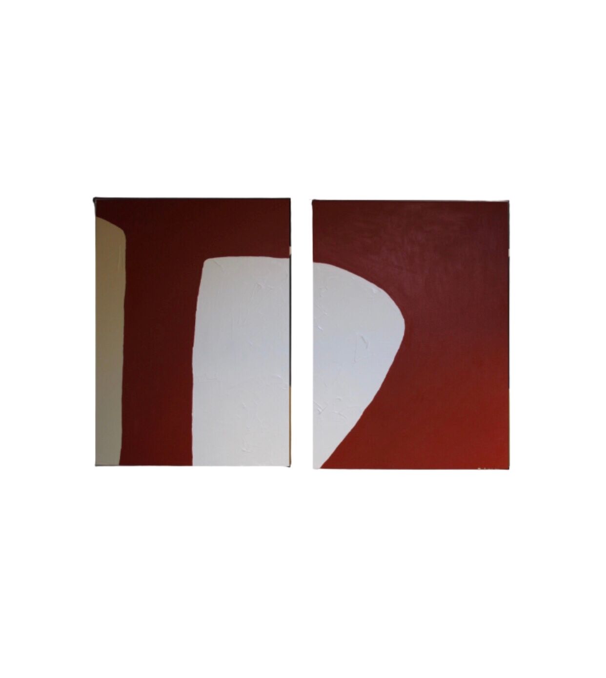 Set of two rusty canvases