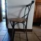 Bistro chair in wood and metal
