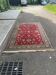 Burgundy genuine wool Persian-style rug from Belgium 200x300cm