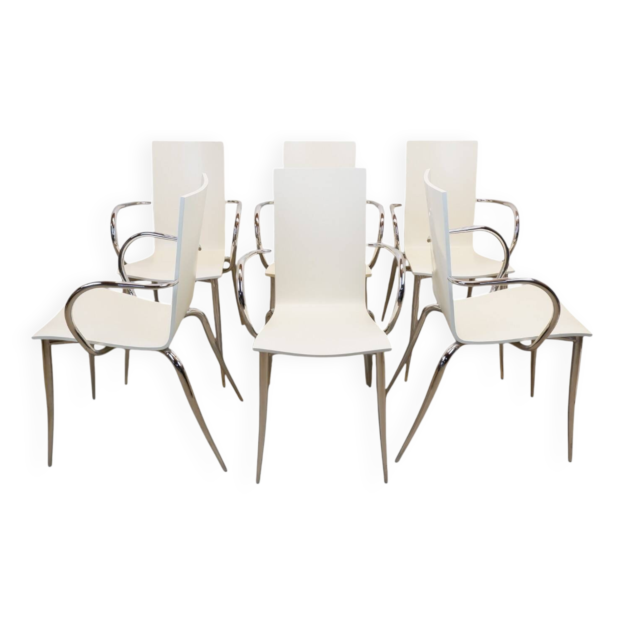 Set of 6 Olly Tango chairs by Philippe Starck