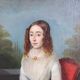 Portrait Of A Young Woman With A Book, Oil On Canvas, Italy, 19th Century