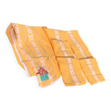 Nappe basque et 6 serviettes en coton orange kiva vintage