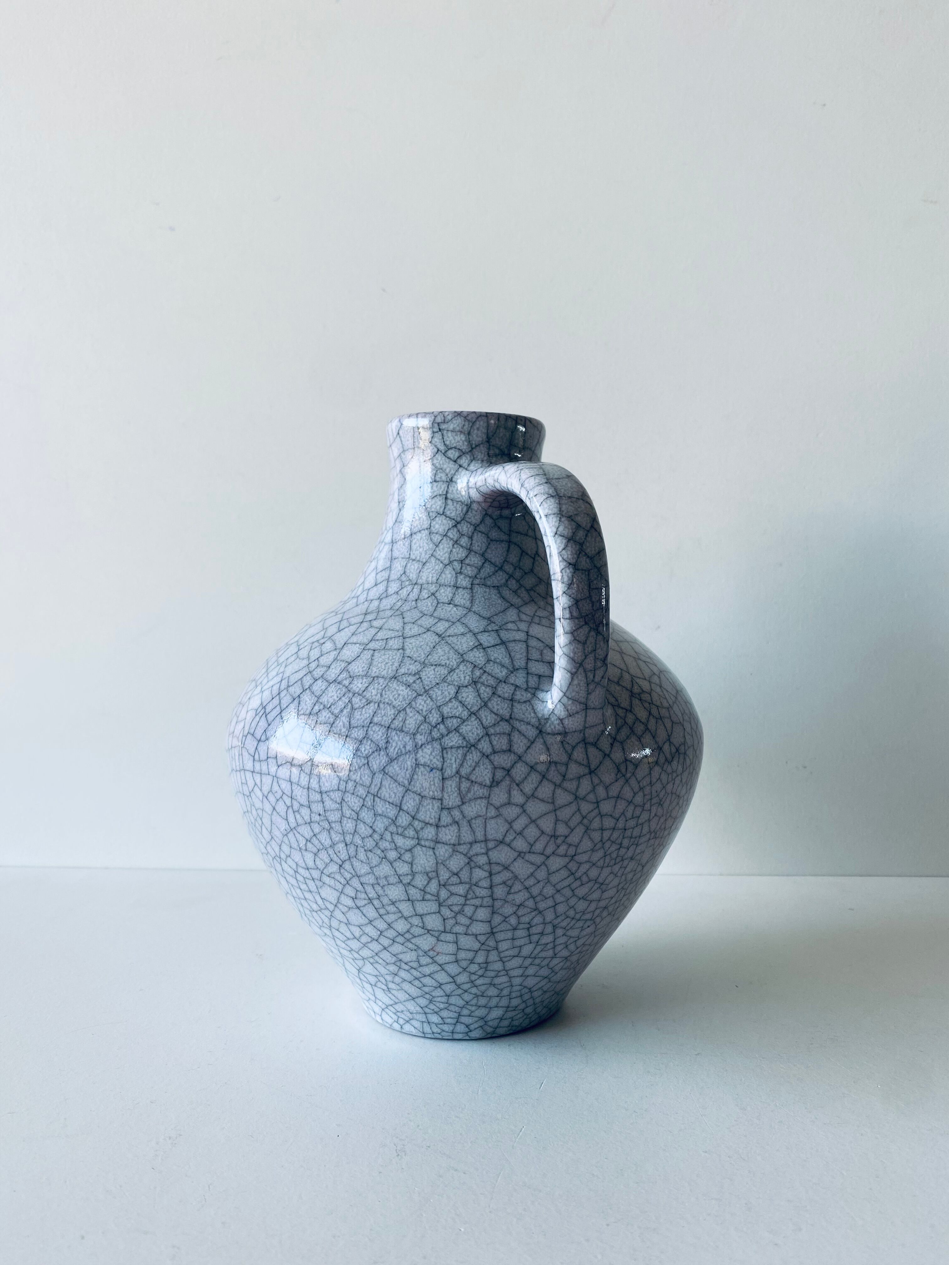 Vintage ceramic pottery cracked effect