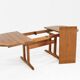 Table à manger ovale extensible vintage Glostrup danoise en teck massif des années 1960