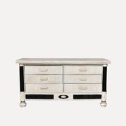 Une commode à 6 tiroirs, France, années 80.
