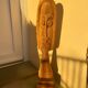 Large ethnic wooden sculpture
