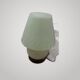 Mushroom lamp Murano spiral ochre colour 70s vintage glass be