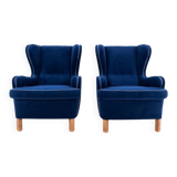 Wingback armchairs, Northern Europe, mid-20th century.