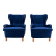Wingback armchairs, Northern Europe, mid-20th century.