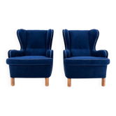 Fauteuils à oreilles, Europe du Nord, milieu du XXe siècle