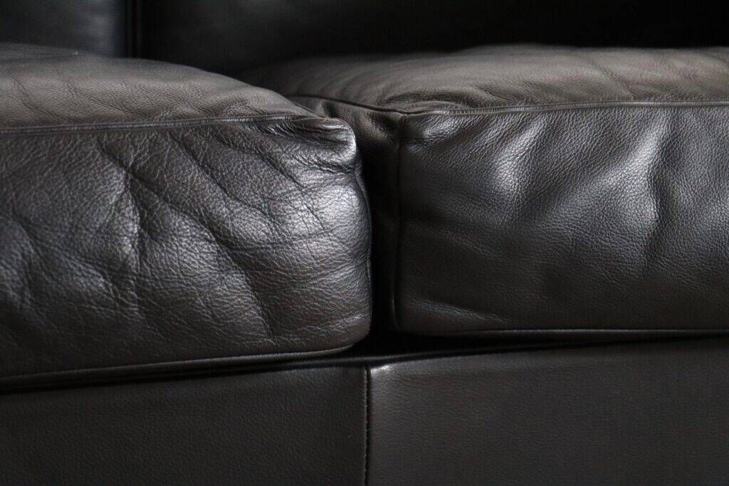 Cassina LC2 three seater sofa by Charlotte Perriand and Le Corbusier, 1980s