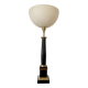 Large black marble lamp 1950