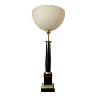 Grande lampe marbre noir 1950