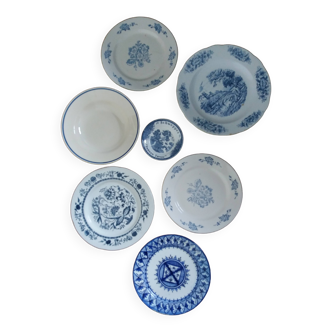 Assiettes dépareillées