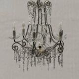 Vintage Crystal Beaded Chandelier