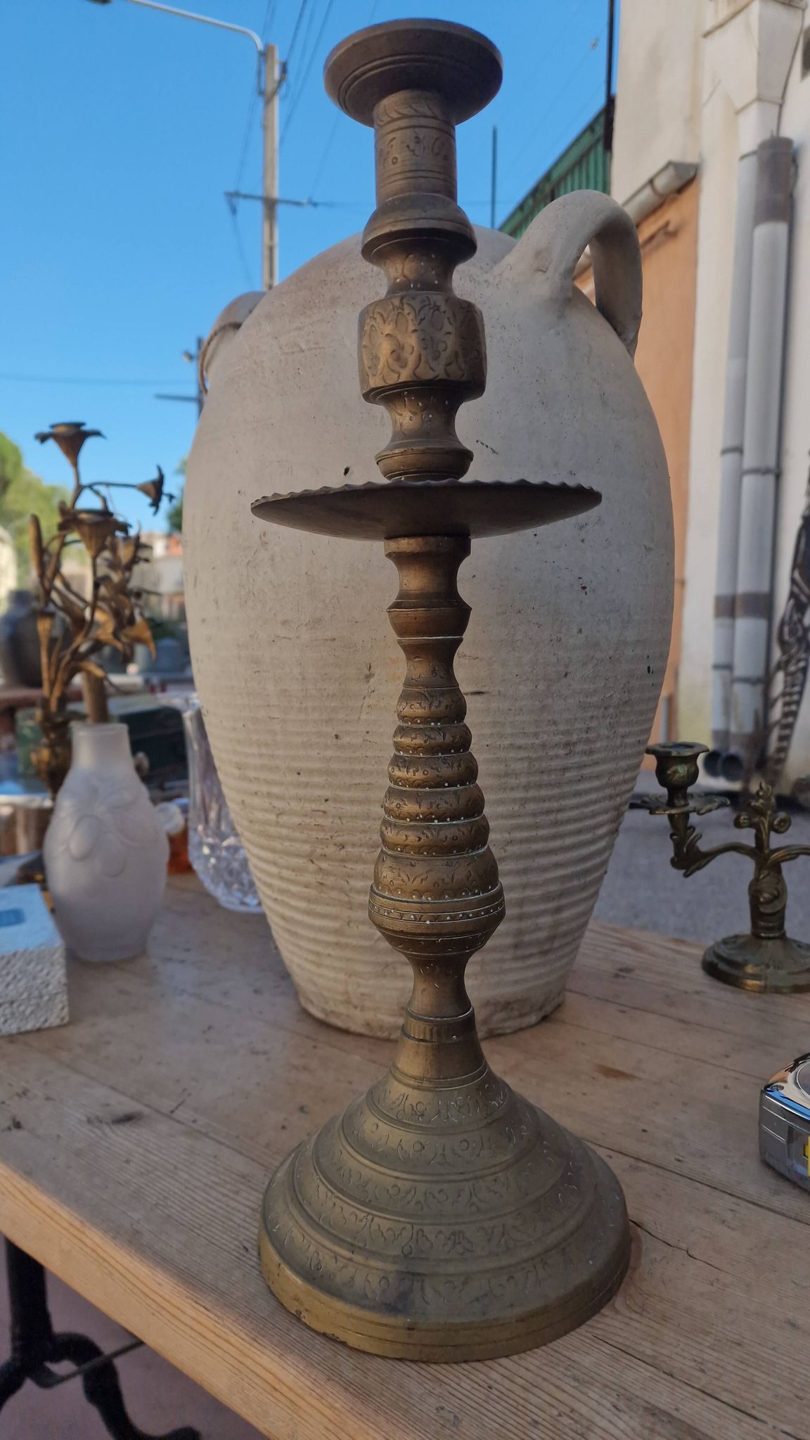 Grand bougeoir en bronze