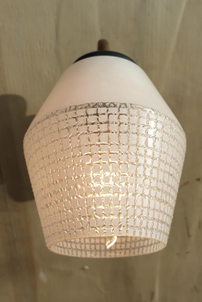 Pair of glass sconces, Arlus 1950