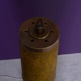 Totem floor lamp from the 60s in yellow granite methacrylate.