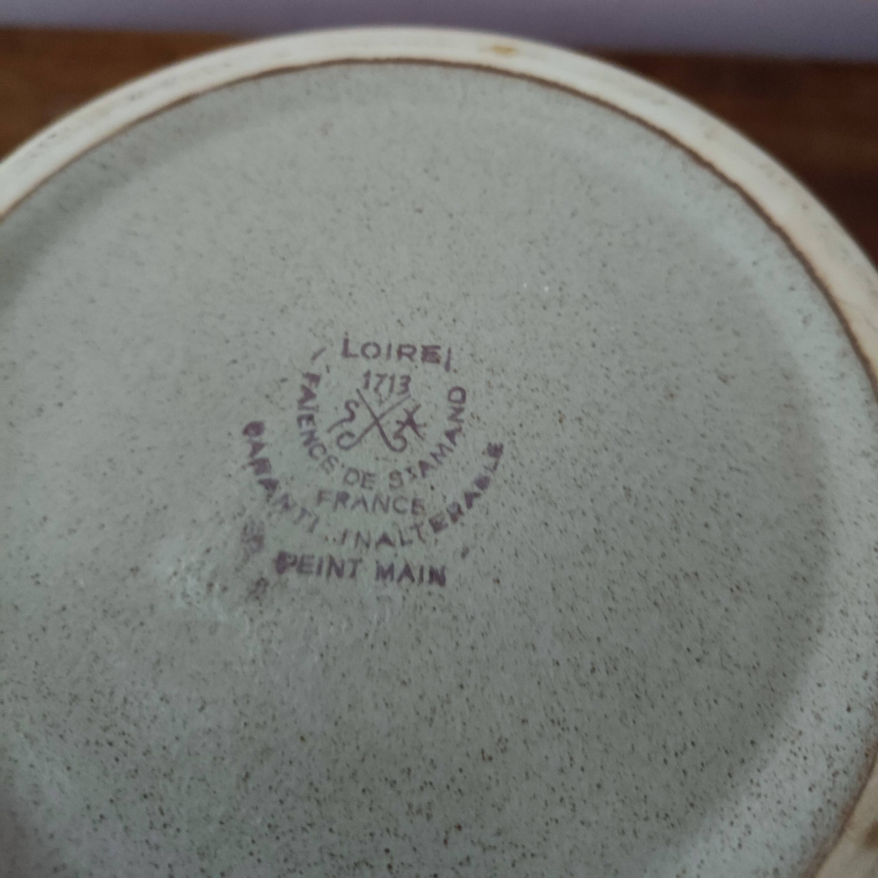 Saint Amand earthenware salad bowl