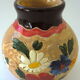 Terracotta vase incised by Jean Clergue in Vallauris